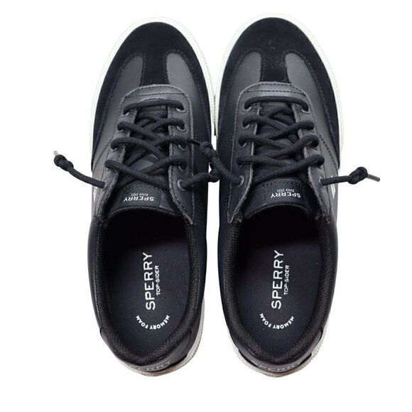 Sperry Sneakers Size 11 Black Pier Wave Refresh Memory Foam Lace-Up STS87263 - Picture 5 of 10